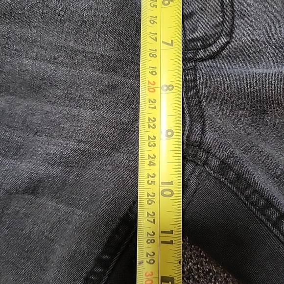 Cleo Women's Jeans Size 8 Pull-On Dark Wash Rough Cut Cuffs Ankle Glazers - Picture 12 of 13